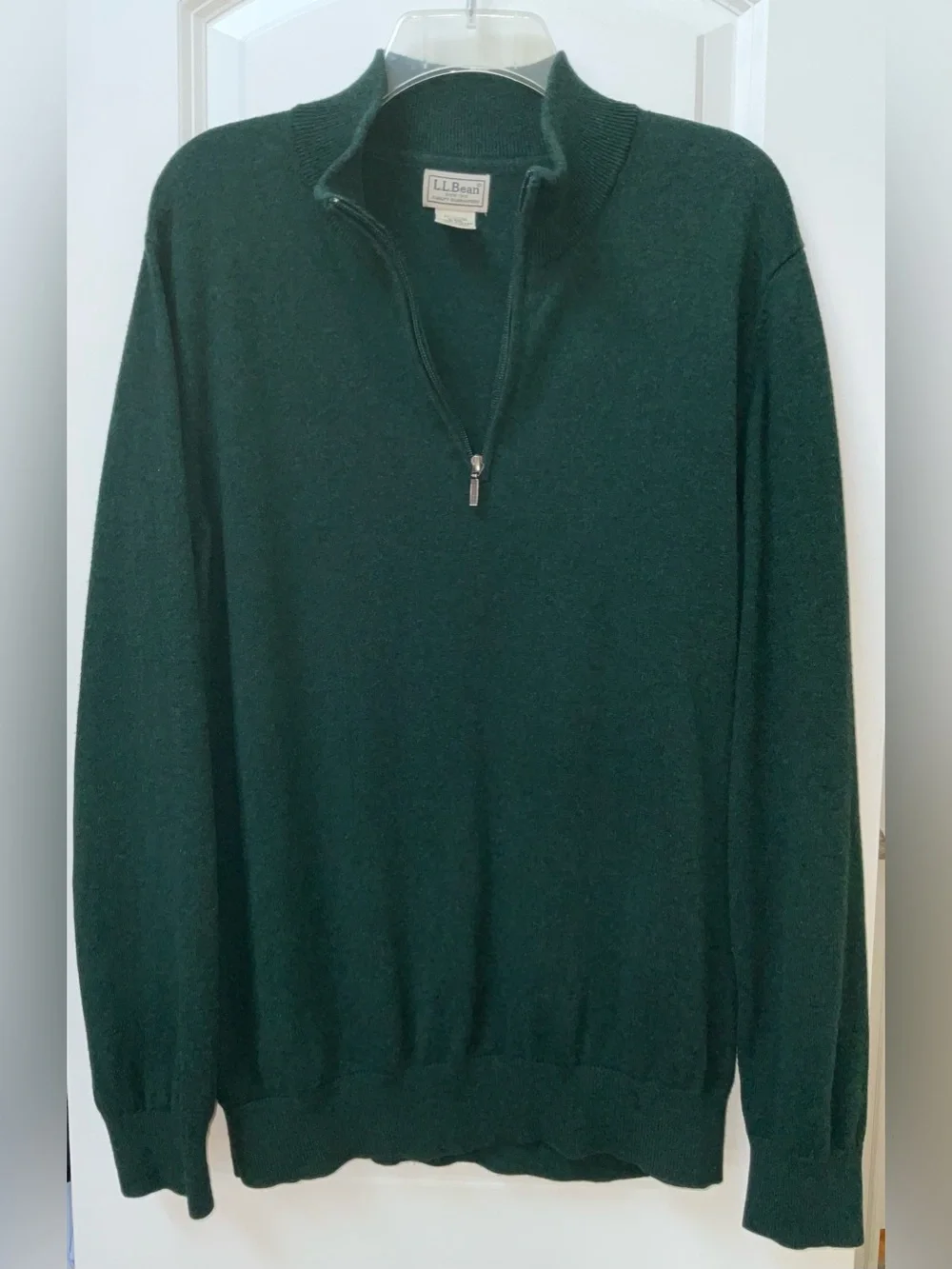 L.L. Bean 1/4 Zip Mock Neck Sweater
